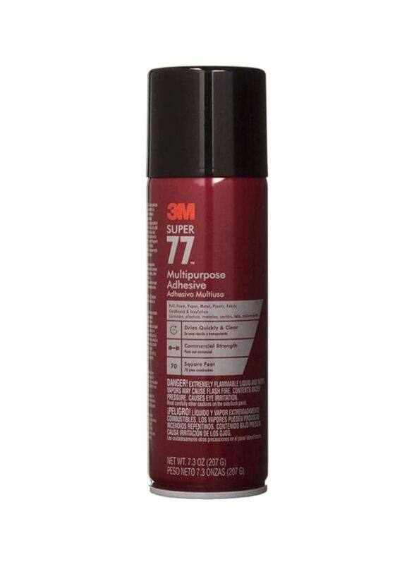 3M Super 77 Multi-Purpose Adhesive, 7.33oz, Clear