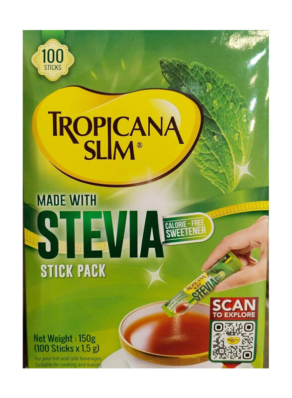 

Tropicana Slim Stevia Stick Pack, 100 x 1.5g