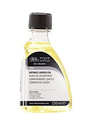 Winsor & Newton Refined Linseed Oil, 250ml, Yellow