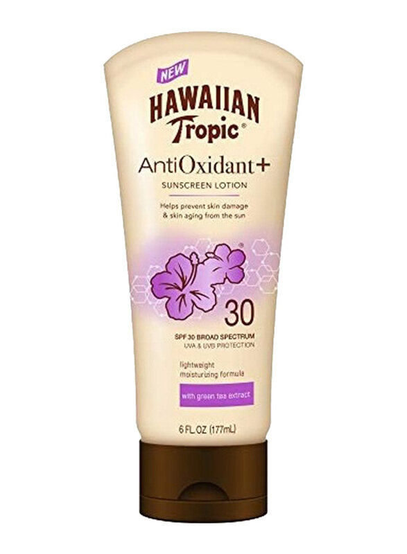 

Hawaiian Tropic Antioxidant+ Sunscreen Lotion SPF 30, 177ml