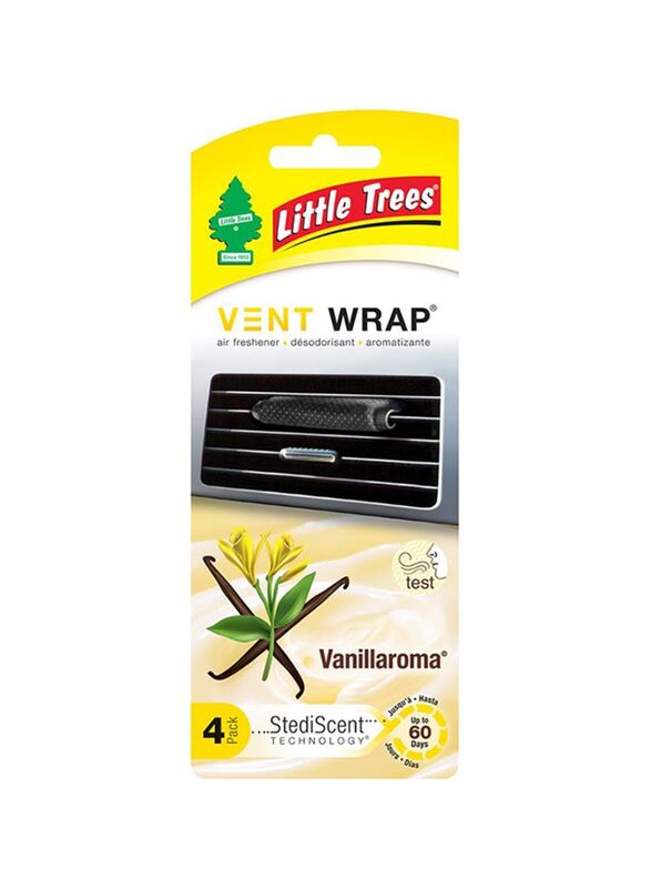 Little Trees Vent Wrap Vanilla Aroma Air Freshner, Multicolour