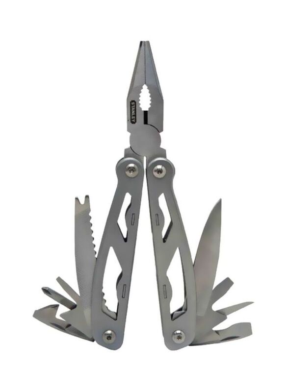 Stanley 12-In-1 Multi-Tool Plier, 6.5 Inch, Silver