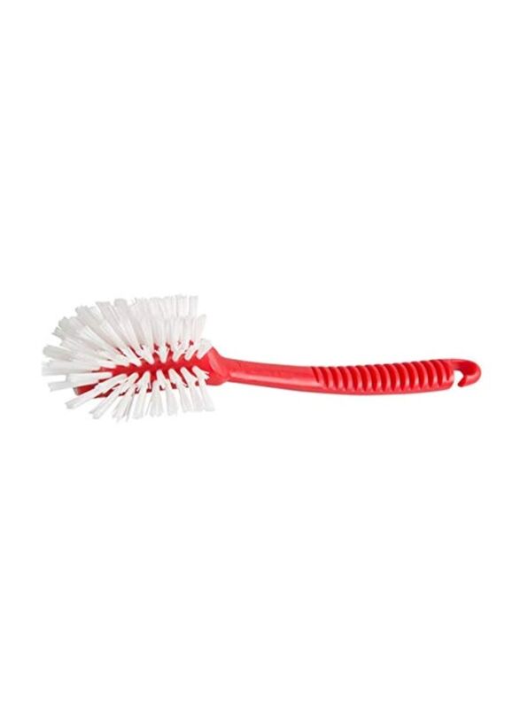 Arix Dish Brush, 7 x 17 x 4cm, Red/White