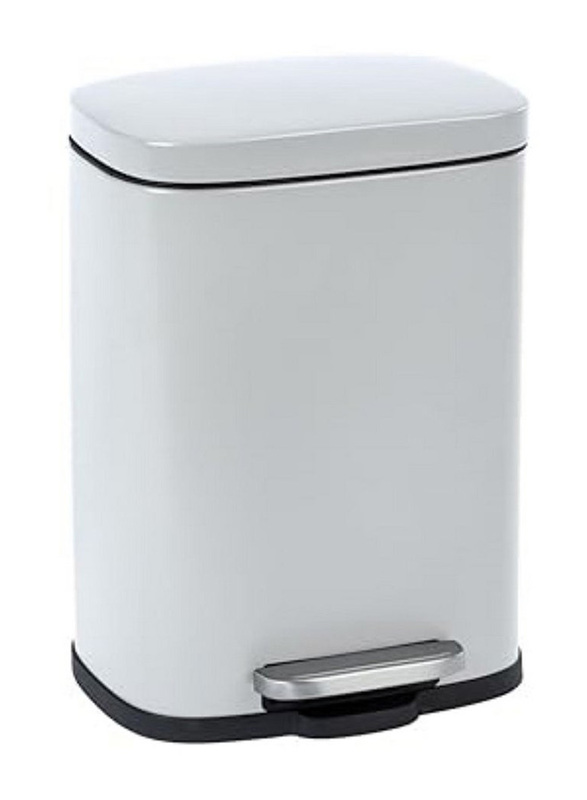 

Wenko Leno Pedal Bin, 5 Litre, White