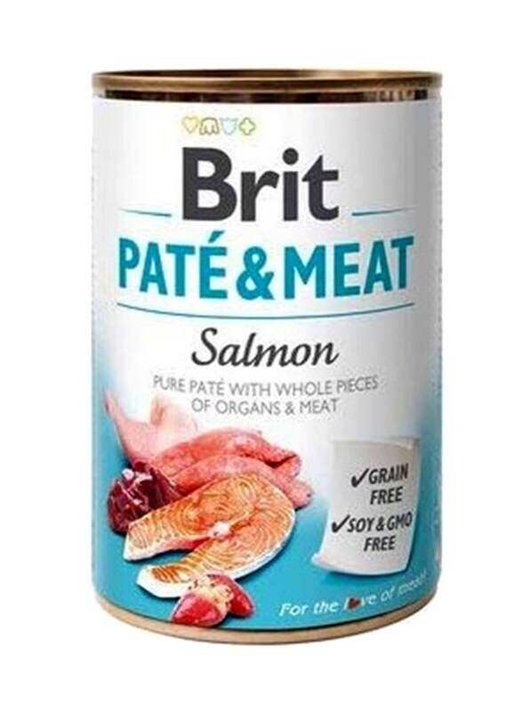 

Brit Salmon Pure Pate With Whole Pieces Of Organs And Meat Wet Dog Food, 400g