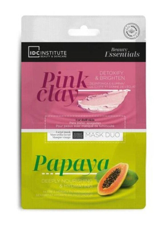 

IDC Institute Beauty Essentials Pink Clay & Papaya Duo Mask