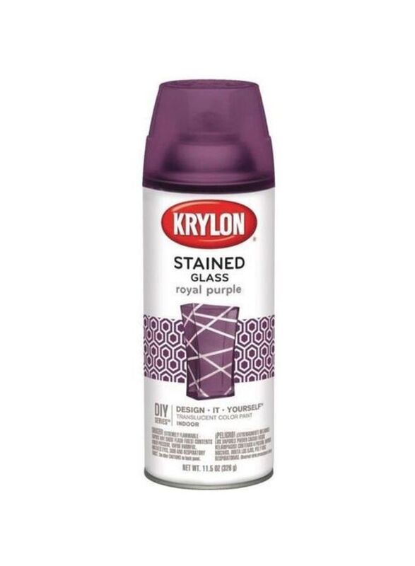 Krylon Stained Glass Spray Paint, 11.5Ounce, Royal Purple