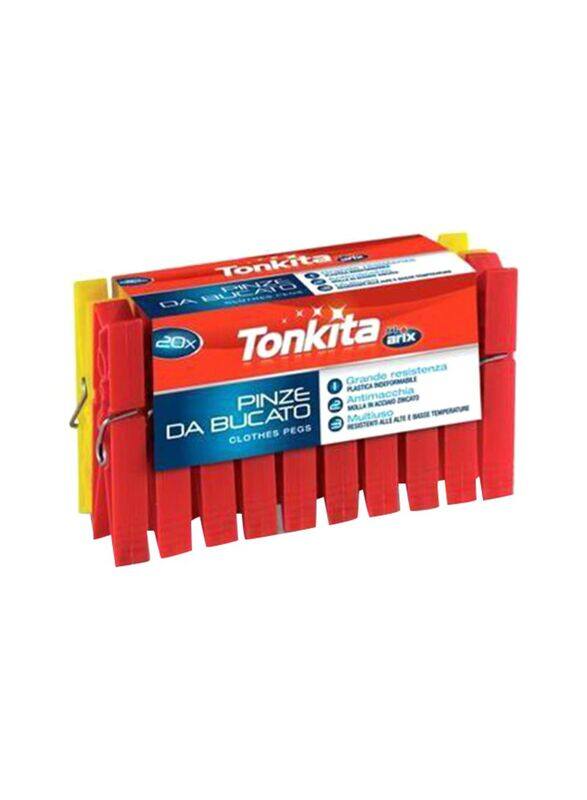 

Arix Tonkita Clothes Peg Set, Red, 20 Pieces