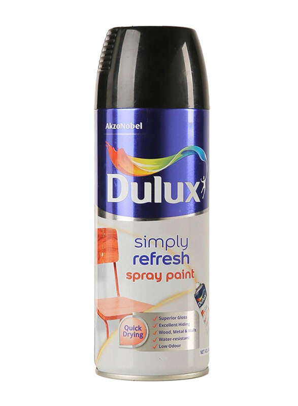 

Dulux Simply Refresh Spray Paint, 400ml, Gloss Black