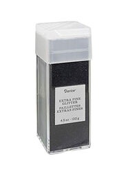 Darice Extra Fine Decorative Glitter, 130gm, Black