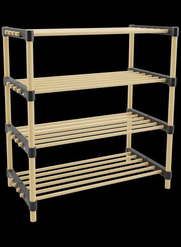 

Seowood 4-Tier Multi-Purpose Modular Rack, Beige