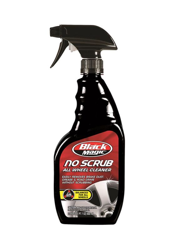 Black Magic 680ml No Scrub All Wheel Cleaner, Black