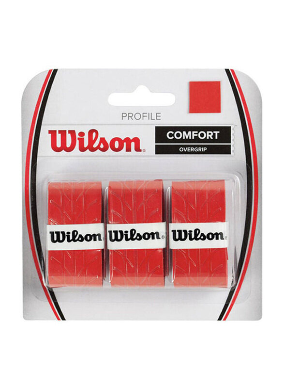 

Wilson 3-Piece Profile Over Grip, Red