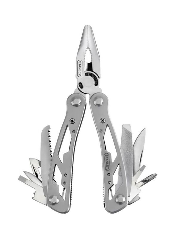 Stanley 12-In-1 Multi-Tool Plier, 6.5 Inch, Silver