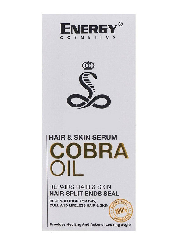 

Energy Cosmetics Hair And Skin Serum Cobra Oil for All Hair Types, 30ml