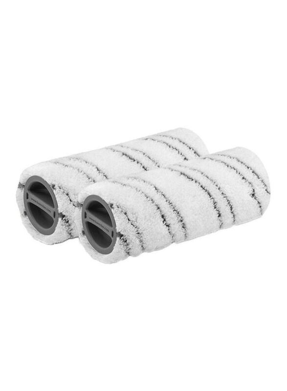 Karcher Rollers, 2 Pieces, White/Black