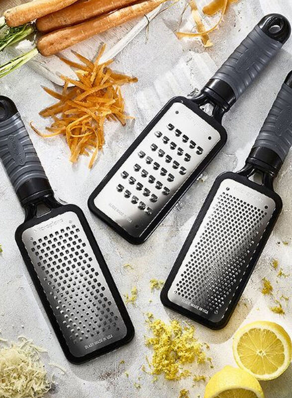 Lakeland Stainless Steel Microplane Extra Coarse Grater, Black/Silver