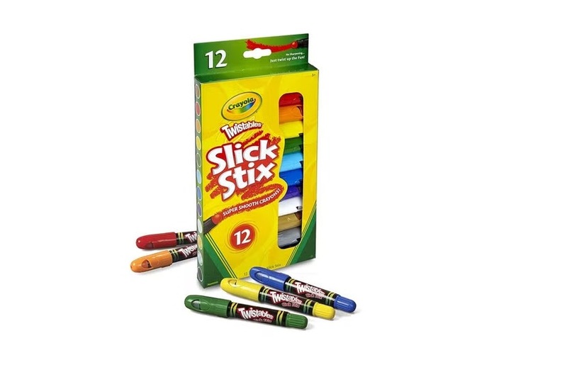 Crayola 12-Piece Twistables Slick Stix Crayon Set, Multicolour, 13.3 x 25.4 x 2.1 cm