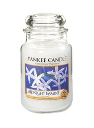 Yankee Candle Midnight Jasmine Classic Jar Scented Candle, 2100800127049, White/Clear