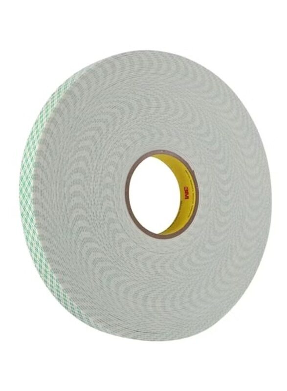 

3M Scotch Permanent Mounting Tape, White/Green