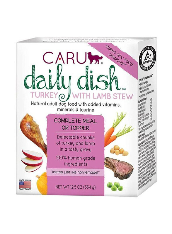 

Caru Daily Dish Wet Adult Dog Food with Lamb Stew, 354g