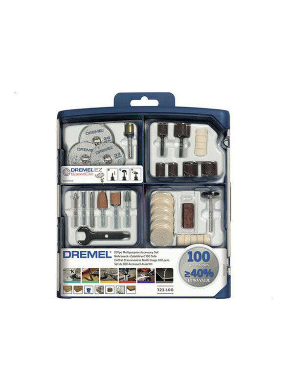 

Dremel 100-Pieces Multipurpose Accessory Set, Blue