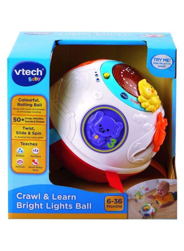 VTech Baby Crawl & Learn Lights Ball Toy, Ages 1+