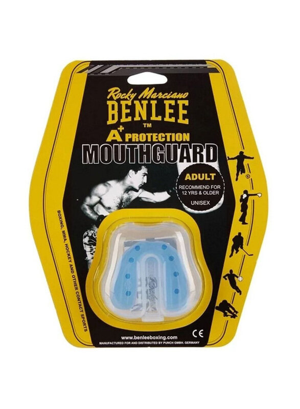 

Benlee One Size Boxing Protection Thermoplastic Mouthguard Breath, Blue