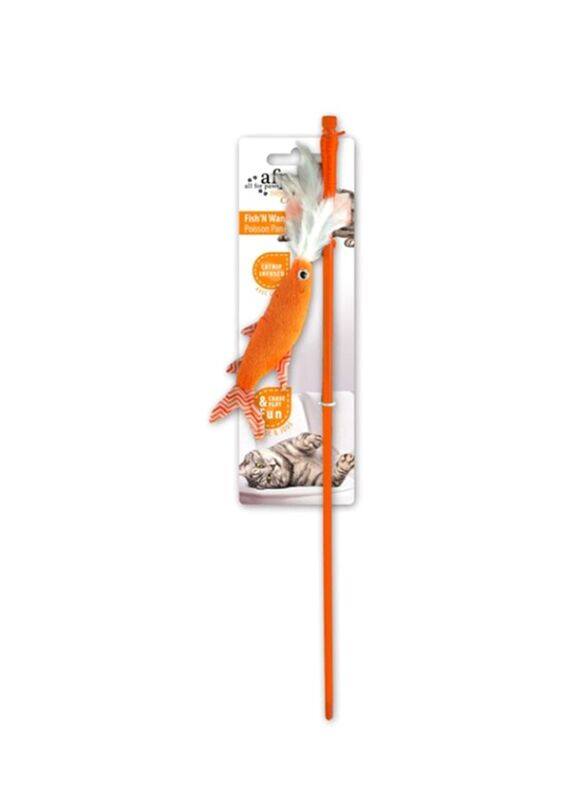 

All For Paws Fish'N Wand Toy, Orange