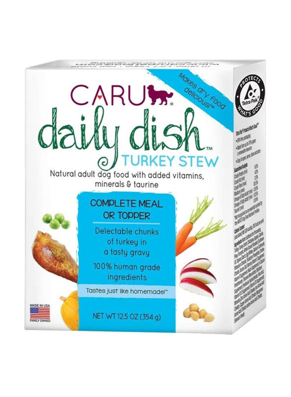 

Caru Daily Dish Wet Adult Dog Food with Turkey Stew, 354g