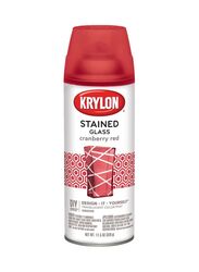 Krylon Indoor Stained Glass Spray Paint, 11.5oz, Cranberry Red