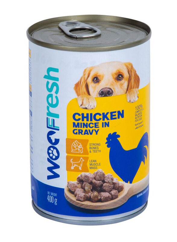 

Woofresh Chicken Mince in Gravy Can Wet Dog Food, 400g