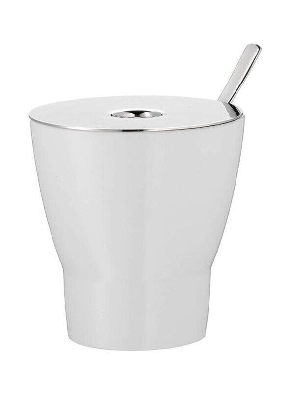 

WMF 8cm Barista Sugar Bowl With Lid And Spoon, White/Silver