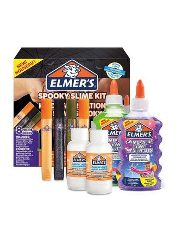 

Elmer's Elmers Spooky Slime Kit, 8 Pieces, Ages 3+, Multicolour