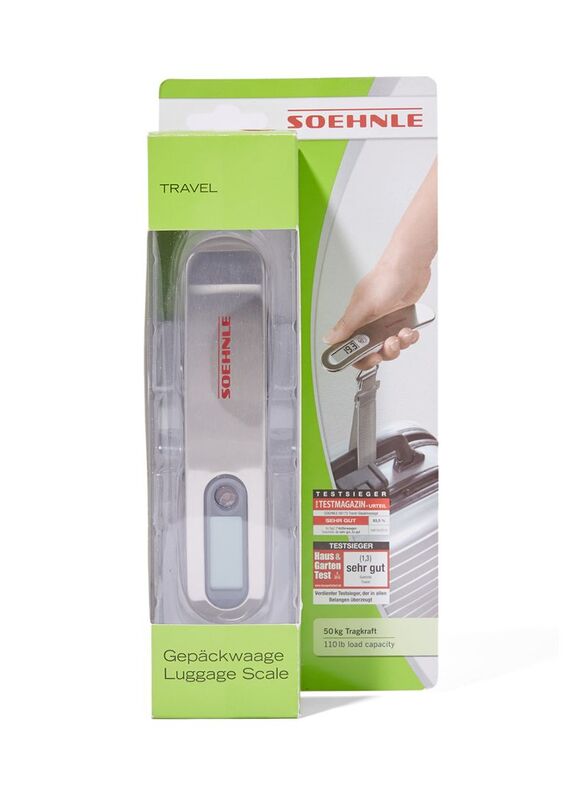 Soehnle Digital Luggage Scale, Silver