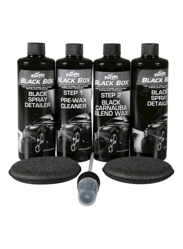 Turtle Wax 6 Pieces Black Box Finish Kit, Black