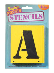 Darice Large Letter Stencil Set, 48 Pieces, Yellow