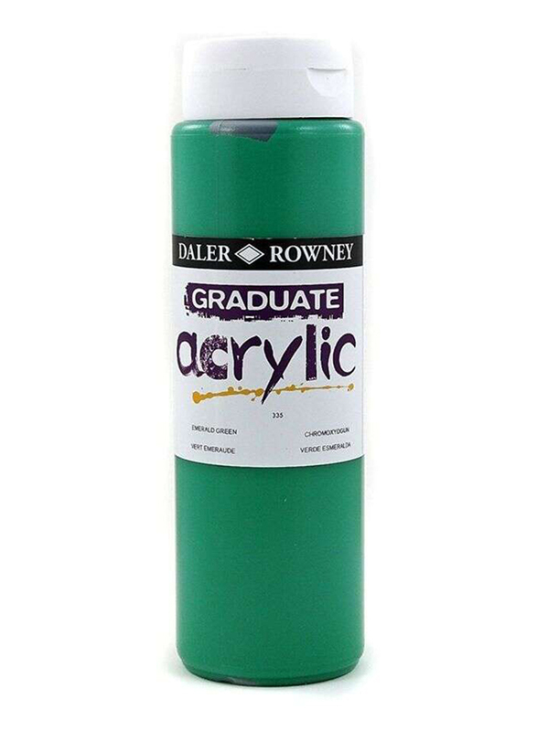Daler Rowney Graduate Acrylic Colour Tube, 500ml, Green