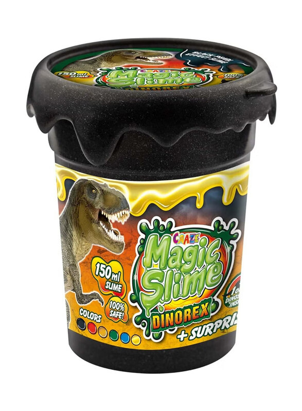

Craze Surprise Dino Magic Slime, 150ml, Black
