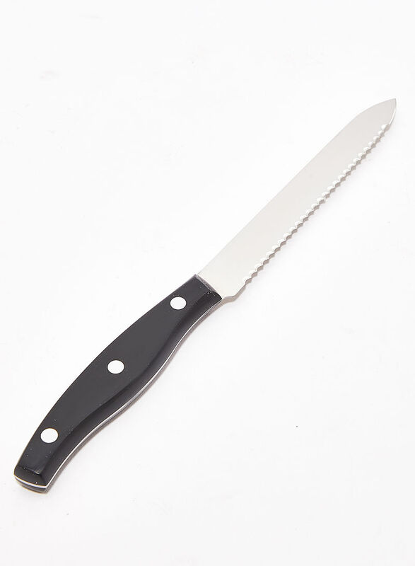 Zwilling 13cm Twin Point Utility Knife, Black/Sliver