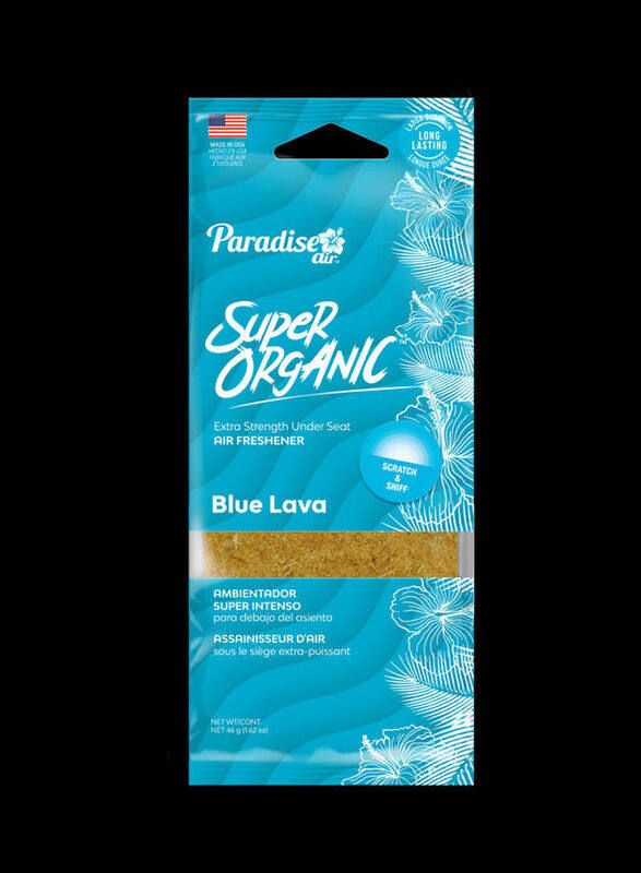 

Paradise Air 46gm Blue Lava Super Organic Under Seat Car Air Freshener