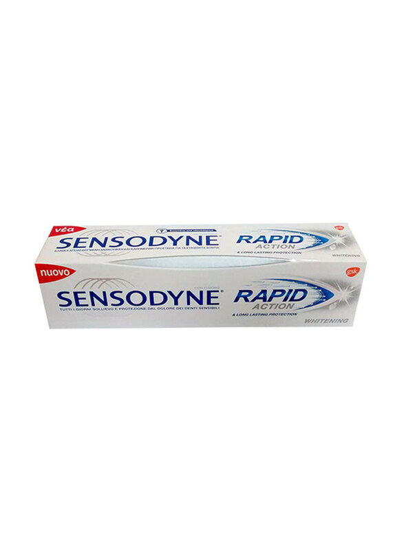 

Sensodyne Rapid Action Whitening Toothpaste, 75ml