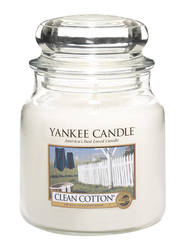 Yankee Candle Clean Cotton Classic Jar, Medium, Transparent