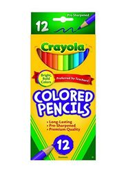 Crayola 12-Piece Long Coloured Pencil, Multicolour