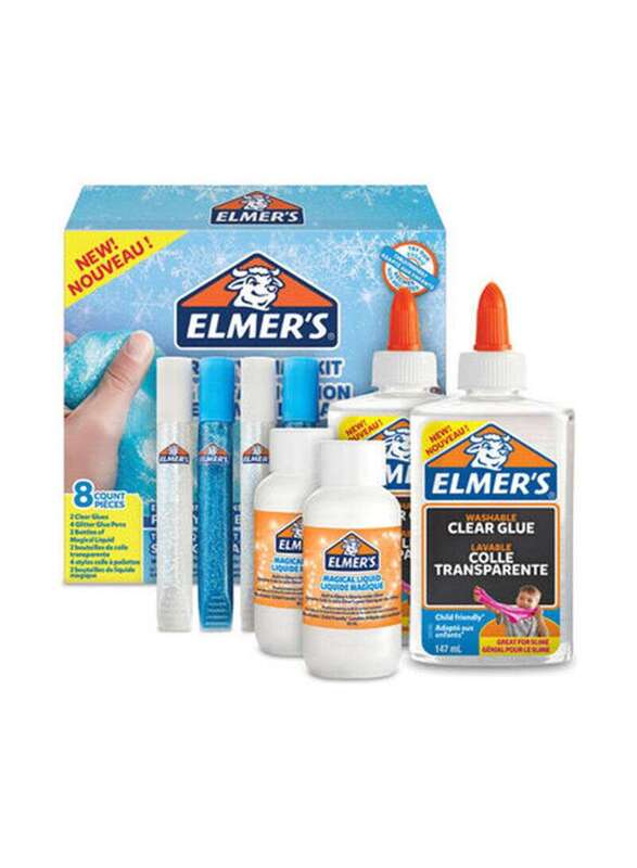 

Elmer's Elmers Frosty Slime Kit, 147ml, 8 Pieces, Ages 3+, Multicolour