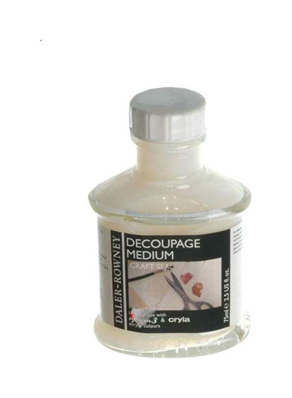 Daler Rowney Medium Decoupage Craft Seal, 75ml, Clear