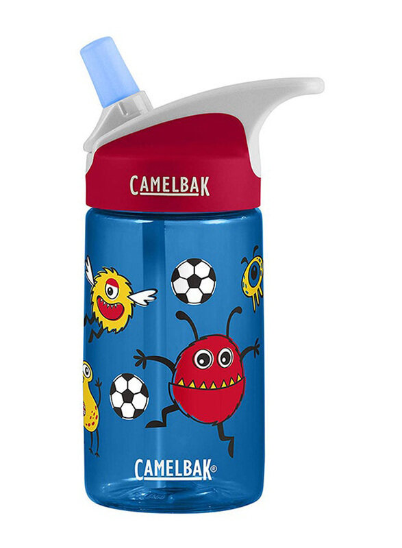 

Camelbak 0.4 Ltr Eddy Soccer Monsters Water Bottle With Straw, Red/Blue