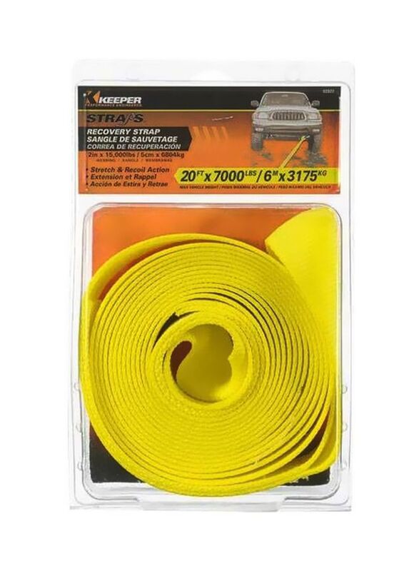 Keeper Recovery and Tow Strap, 2 Pieces