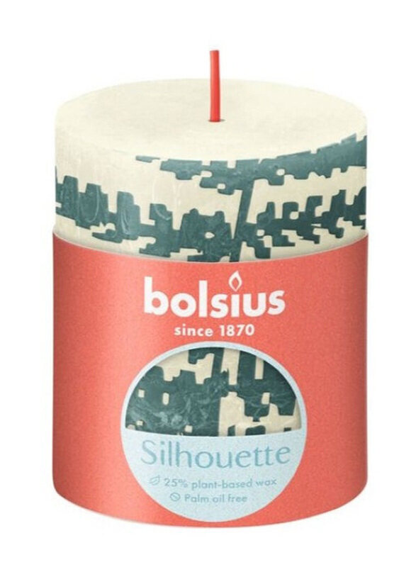 

Bolsius Silhouette Small Pillar Candle Printed Soft Pearl, Multicolour