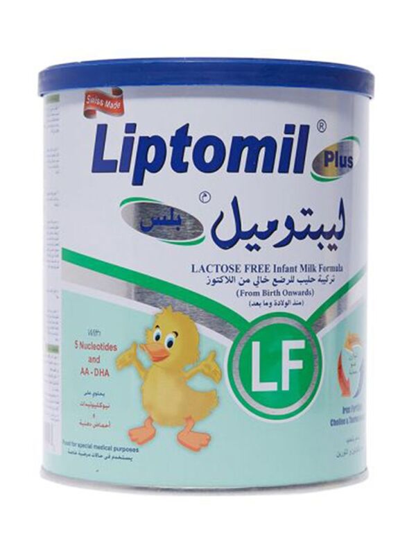Liptomil Plus Lactose Free Infant Milk Formula, Newborn, 400g